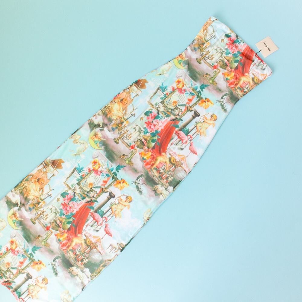 NEW Superdown x Revolve Harmony Strapless Maxi Dress Size XSmall Whimsy - Picture 2 of 10